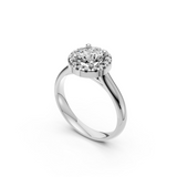 Verlobungsring LA0119 · 1,00 + 0,14 ct. Labordiamant im Brillant-Schliff – Weißgold oder Platin, Ansicht 2