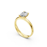 Verlobungsring LA0124 · 2,00 ct. Labordiamant im Oval-Schliff – Gelbgold, Ansicht 2