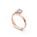 Verlobungsring LA0124 · 1,50 ct. Labordiamant im Oval-Schliff – Rotgold, Ansicht 2