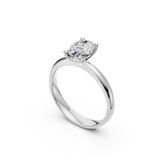 Verlobungsring LA0124 · 1,50 ct. Labordiamant im Oval-Schliff – Weißgold oder Platin, Ansicht 2