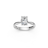 Verlobungsring LA0124 · 1,50 ct. Labordiamant im Oval-Schliff – Weißgold oder Platin, Ansicht 3