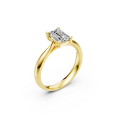 Verlobungsring LA0125 · 1,50 ct. Labordiamant im Radiant-Schliff – Gelbgold, Ansicht 1