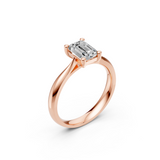 Verlobungsring LA0125 · 2,00 ct. Labordiamant im Radiant-Schliff – Rotgold, Ansicht 1