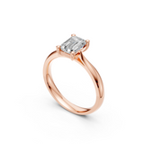 Verlobungsring LA0125 · 2,00 ct. Labordiamant im Radiant-Schliff – Rotgold, Ansicht 2
