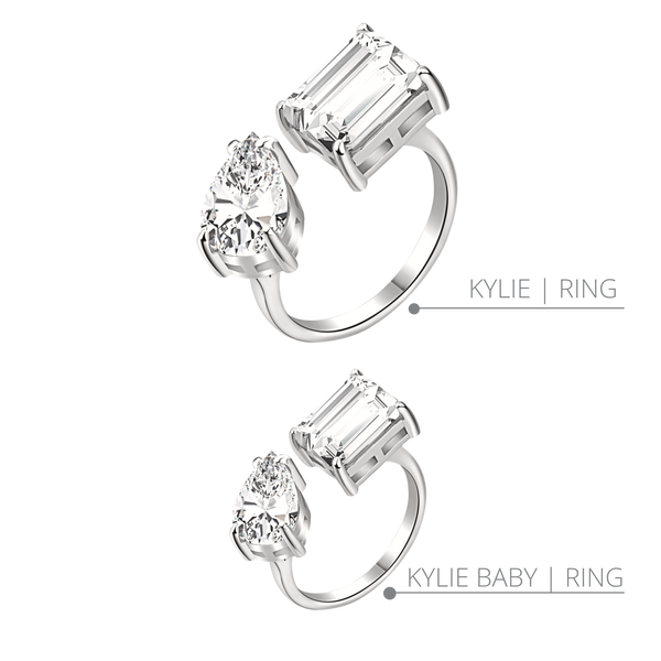 Kylie + Kylie Baby Ring 925 Silber - SET