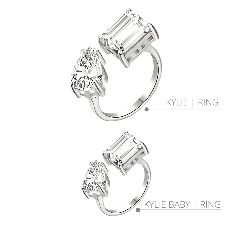 Kylie + Kylie Baby Ring 925 Silber - SET